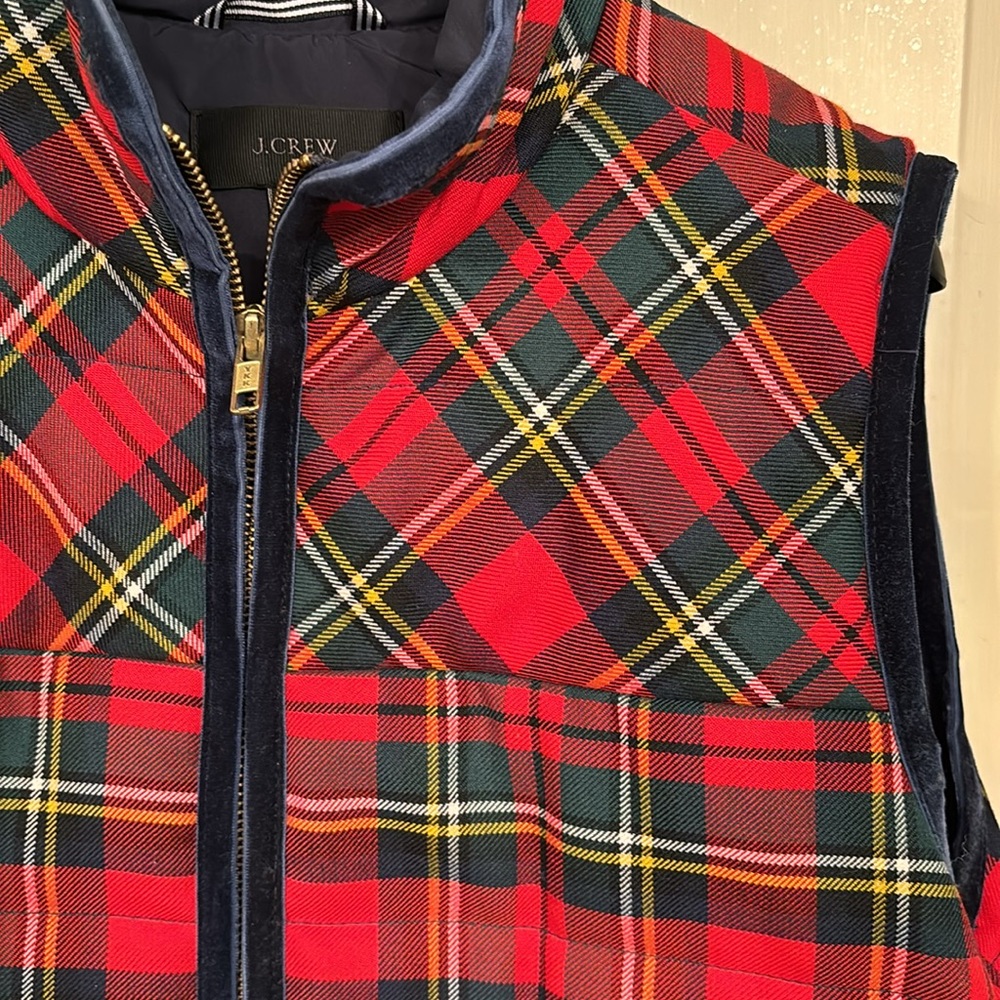 J. Crew Holiday Plaid Vest View 4